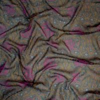 Плат италианска естествена коприна креп шифон флорален принт, снимка 9 - Рокли - 34464463