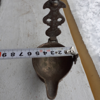 Стара османска кована маслена лампа кандило, снимка 6 - Антикварни и старинни предмети - 36226782