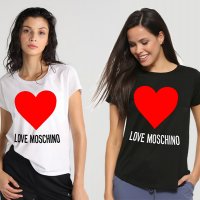  Дамска тениска Love Moschino принт 10 модела и всички размери , снимка 2 - Тениски - 28598783