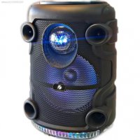 Караоке тонколона 12" Speaker KTS-1519 с AUX, USB, TF, FM и Bluetooth + безжичен микрофон и светлинн, снимка 3 - Караоке - 39389670