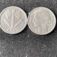 2 монети стари френски франка 1943 и 1947 година , снимка 4 - Нумизматика и бонистика - 44365488