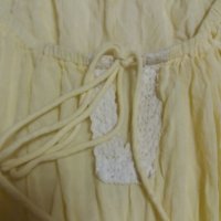 УНИКАЛНО КРАСИВА жълта рокля с дантела в бохо стил , снимка 4 - Рокли - 40273708