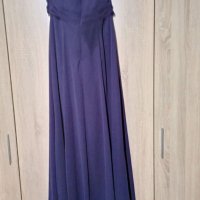 Дълга официална бална рокля в тъмно лилаво, снимка 2 - Рокли - 39711282