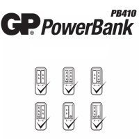 Зарядно устройство GP PowerBank - PB410 + 2x AA 2500mAh ReCyko +, снимка 2 - Друга електроника - 41375976