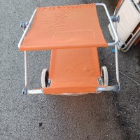 шезлонг на колела + сенник, сгъваем стол за плаж на колела , снимка 11 - Къмпинг мебели - 41735919