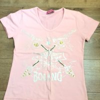 Розова тениска, снимка 1 - Тениски - 40618992