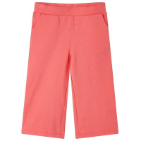 Детски панталон с широки крачоли, корал, 92（SKU:11044, снимка 1 - Детски панталони и дънки - 44713222