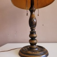 дървена настолна лампа, снимка 12 - Настолни лампи - 42026641