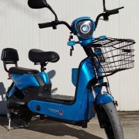 Електрически скутер 350 вата модел MK-K син цвят 20Ah батерия, снимка 3 - Мотоциклети и мототехника - 40491559