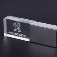 32 гб Светеща флашка Пежо , Peugeot, снимка 2 - USB Flash памети - 42430729