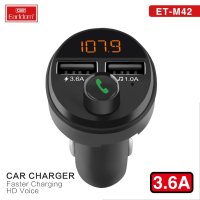 12V 24V 3.6A Bluetooth FM Трансмитер с Handsfree, MP3 и Charging функция, снимка 2 - Аксесоари и консумативи - 41271272