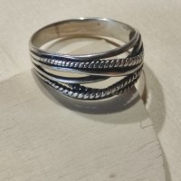 Сребърен пръстен мъжки 24мм (175), снимка 6 - Пръстени - 41691657