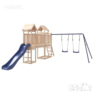 vidaXL Комбинирано детско съоръжение за игра на открито, бор масив（SKU:3155885, снимка 1