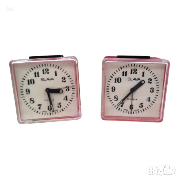Ретро механични будилници Slava (обслужени), снимка 1
