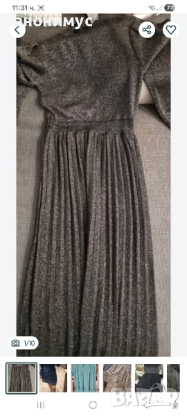 Рокля плетиво ламе, снимка 1