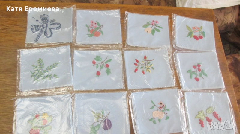 продавам бродирани кърпички, снимка 1