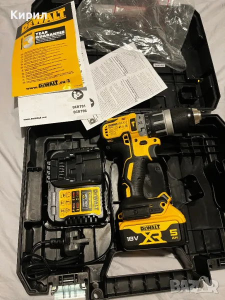 Чисто Нов Dewalt XR DCD796 +5Ah , снимка 1