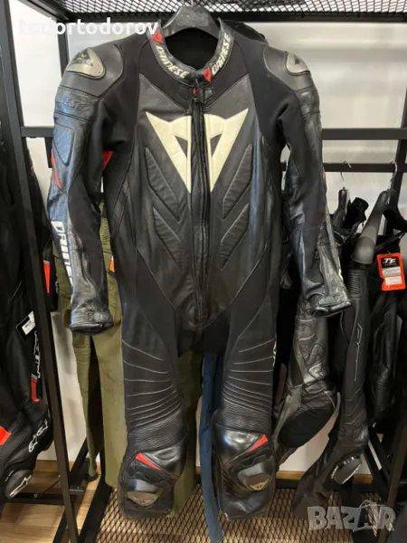 Кожен мото екип DAINESE LAGUNA SECA,размер 50-М,оригинален, снимка 1