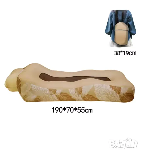 Премиум надуваемо легло за къмпинг, снимка 1