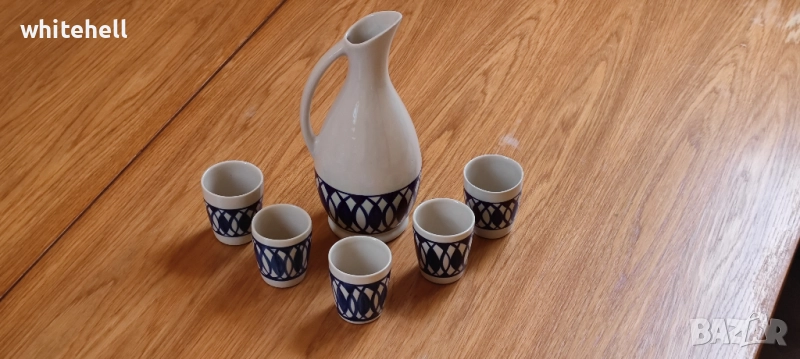 Порцеланов сервиз за греяна ракия, снимка 1