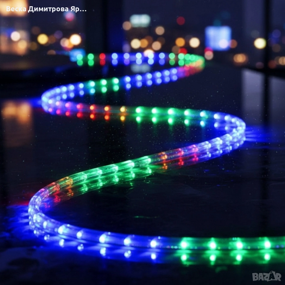 Светещ LED маркуч за коледна украса, снимка 1