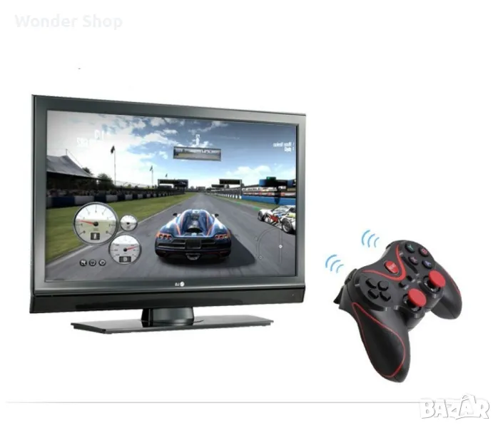 🎮 Промоция на Bluetooth Wireless джойстик за игра на телевизор, телефон или компютър PSP01! 🎮, снимка 1