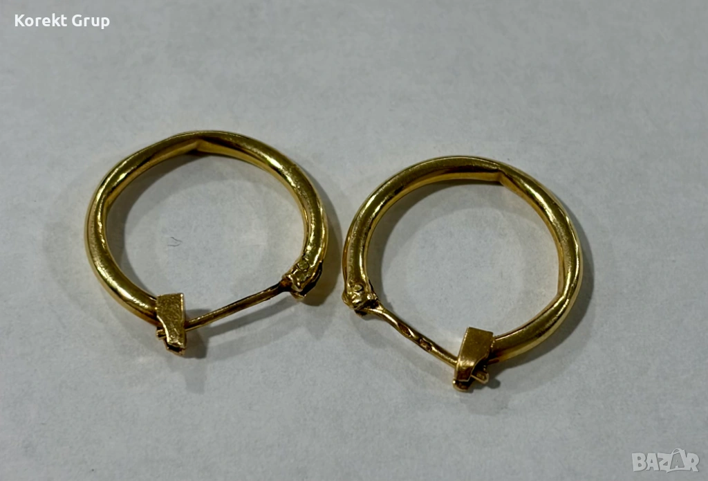 Златни обеци 1.36 грама 14к, снимка 1