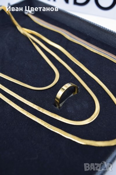 комплект колие, гривна и пръстен , снимка 1