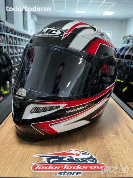 Мото каска HJC RPHA-10 Plus,размер XS,тъмен визьор,тегло 1250гр, снимка 1