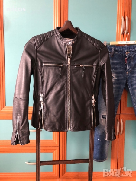 395 лв до 30.11!Replay,марково оригинално естествена кожа яке, снимка 1