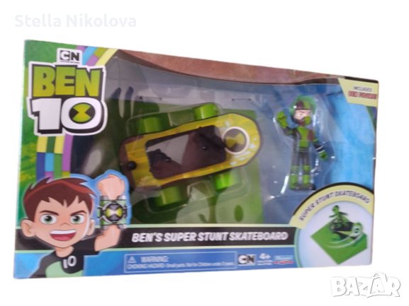 Играчка BEN 10  фигура със скейтборд за каскади, снимка 1