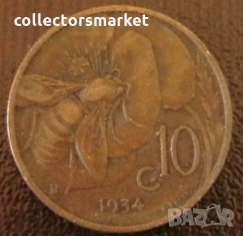 10 центисими 1934, Италия, снимка 1