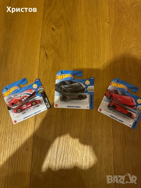 Hot Wheels Ferrari 365GTB / SF90 червено/ сиво , снимка 1