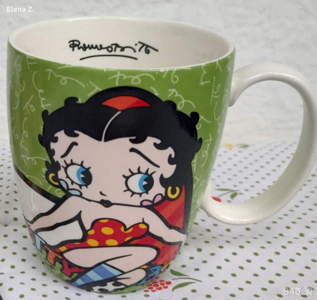 Весел мъг Betty Boop Romero Britto, снимка 1