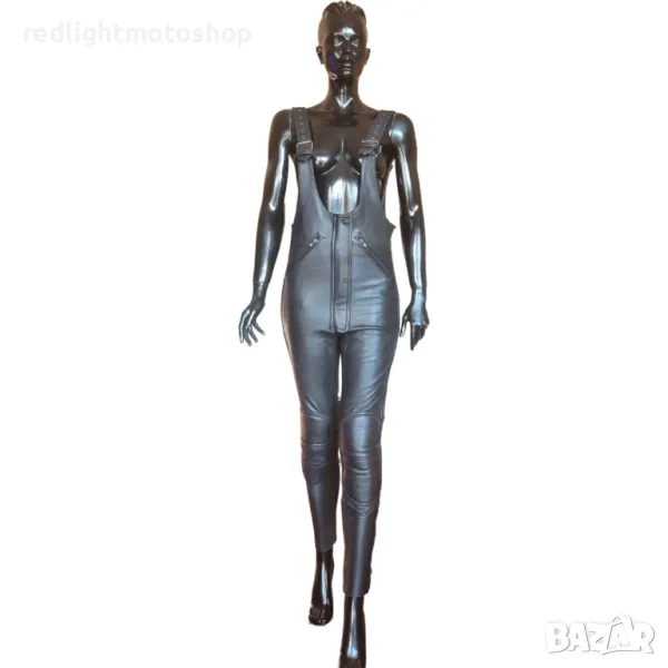 №4705 Дамски кожен гащеризон, снимка 1