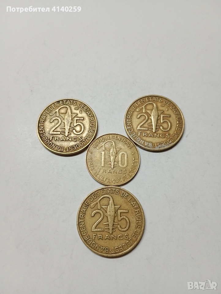 ФРЕНСКА ЗАПАДНА АФРИКА ( ВСЕАО ) 25 ФРАНКА , снимка 1