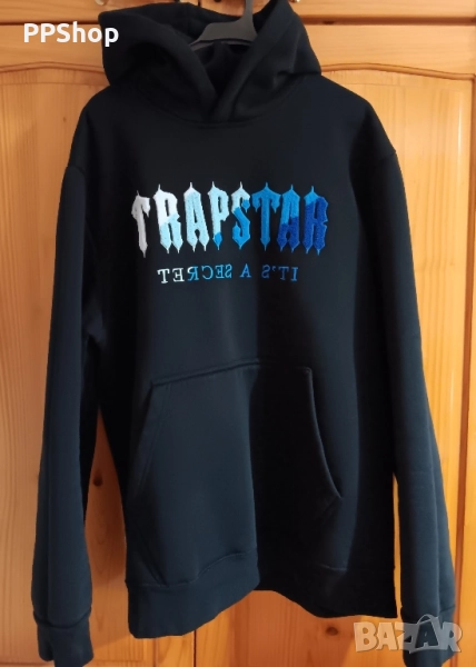 Мъжки стилен суитшърт ватиран XL размер с качулка, снимка 1