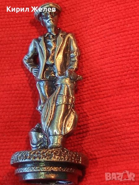 ГОЛЯМА МЕТАЛНА СРЕБРИСТА КОЛЕКЦИОНЕРСКА РЯДКА АРТ ФИГУРКА СТАТУЕТКА Магнит НЕ я ЛОВИ 38416, снимка 1