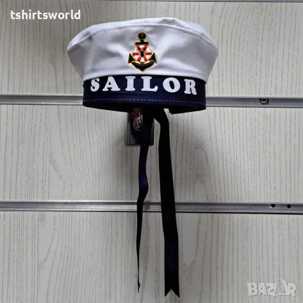 Нова моряшка шапка Юнга, SAILOR с Котва, Унисекс, снимка 1