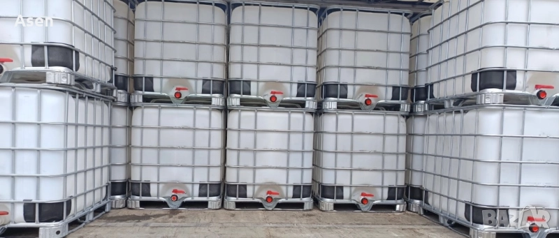 Съд за вода 1000 литра | IBC контейнери и бидони за течности на изгодни цени, снимка 1