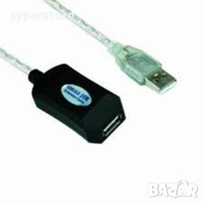 Кабел USB2.0 Мъжко към Женско 30m Удължител VCom SS001312 Extension USB M/F, снимка 1