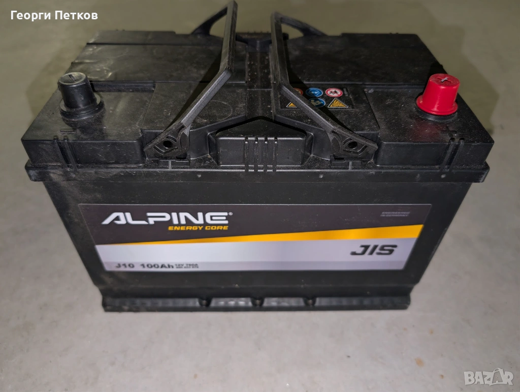 Нов акумулатор с гаранция - Alpine 100Ah JIS, 760А стартов ток, снимка 1
