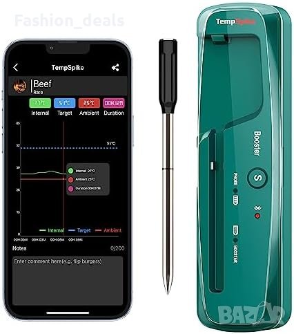Нов 150M Безжичен Bluetooth термометър за месо за печене на скара/Барбекю Фурна, снимка 1