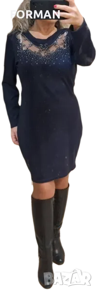 Тъмносиня рокля, снимка 1