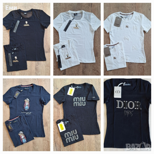 Топ модели дамски тениски  BURBERRY, DIOR, KARL, MIUMIU,  LIU JO, POLO, DOLCE&GABANA , снимка 1