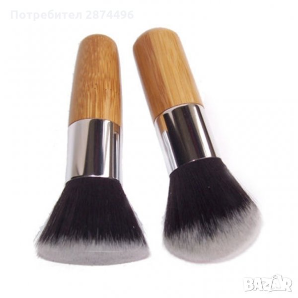 1569 четка за нанасяне на прахообразен фон дьо тен, руж, снимка 1