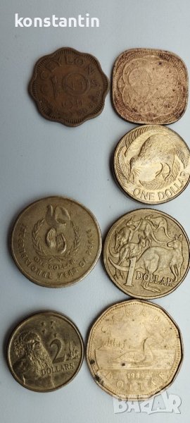 СЕДЕМ МОНЕТИ БРИТАНСКА ОБЩНОСТ, снимка 1