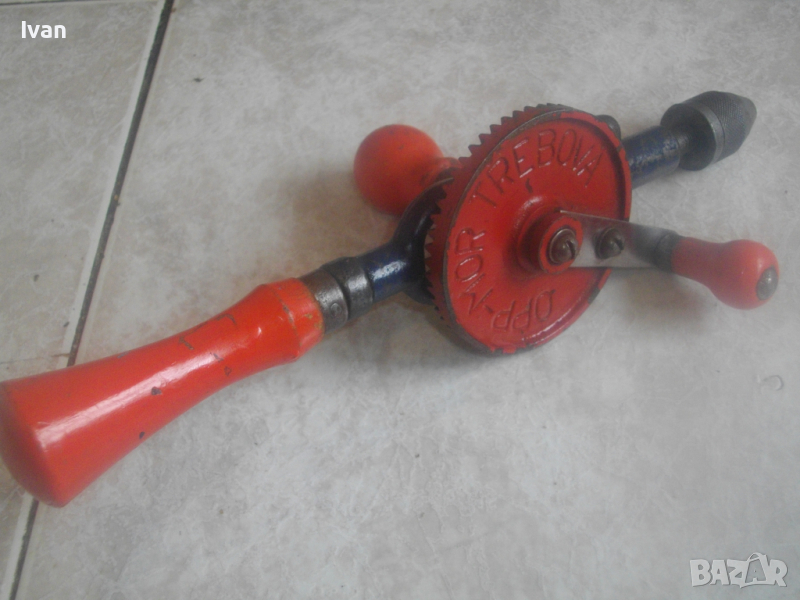 Нов Френски Профи Маткап Ръчна Дрелка Бормашина-190мм/Захват 0-8мм-Старо Качество-ОТЛИЧЕН-TREBOVA, снимка 1