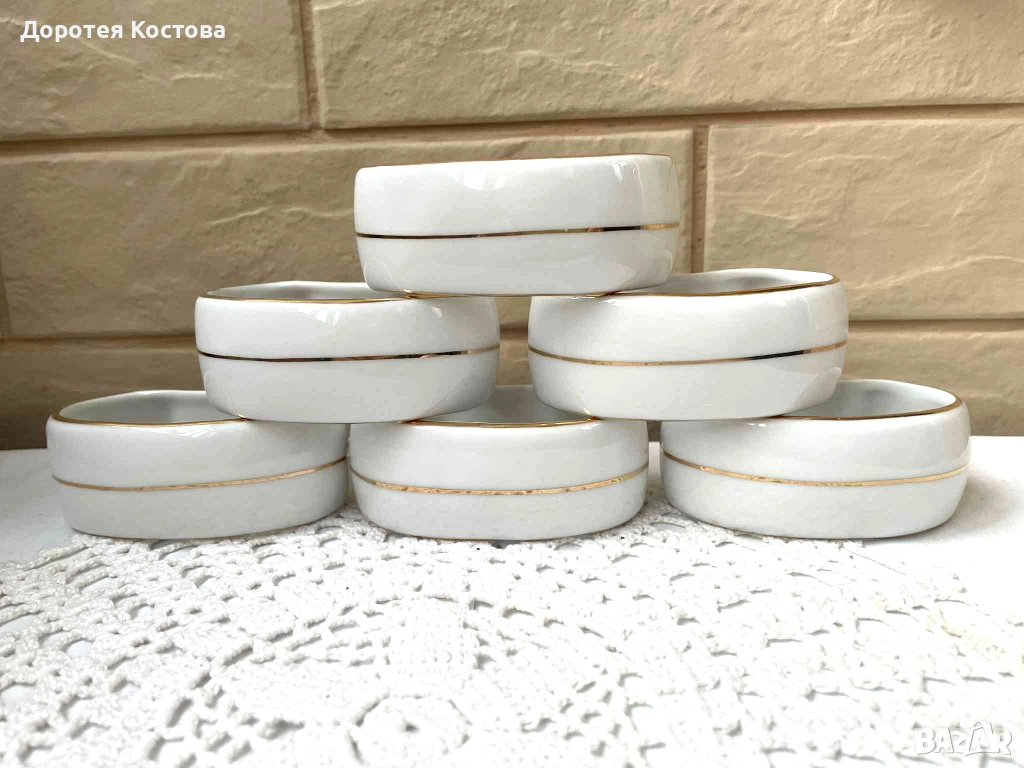 Големи порцеланови пръстени от Полша, снимка 1