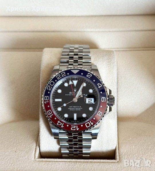 Мъжки луксозен часовник ROLEX GMT-MASTER II PEPSI , снимка 1